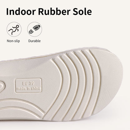 Litfun Orthotic Slippers for Women Adjustable Corduroy House Slippers Arch Support Slippers