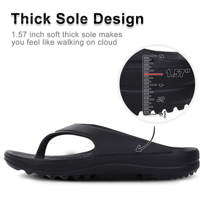 Litfun Orthotic Flip Flops for Women, Pillow Soft Recovery Thong Sandals Slippers