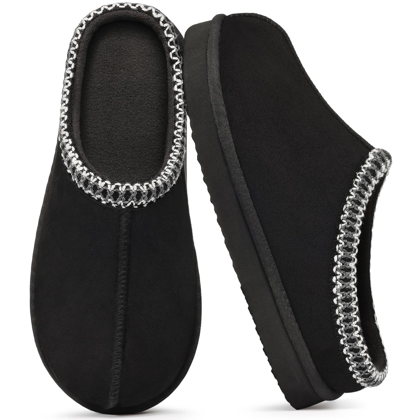 Litfun Memory Foam Slippers for Women Men Cozy Warm House Shoes Indoor and Outdoor