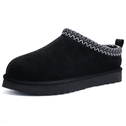 Litfun Fuzzy Slippers for Women Genuine Suede Fluffy Winter House Slipper House Shoes