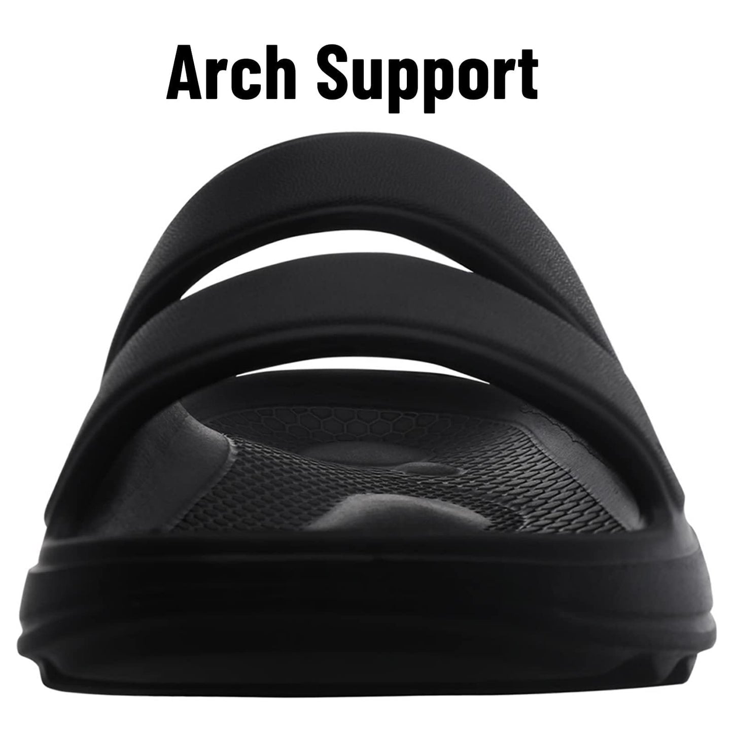 Litfun Slide Sandals for Women, Thick Sole Non-Slip Slide Slippers with Arch Support