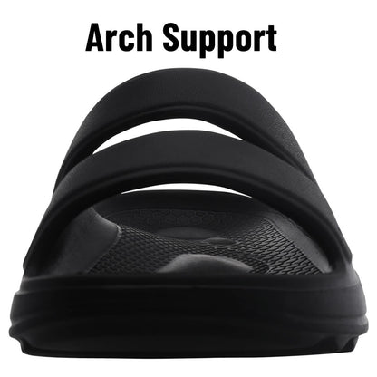 Litfun Slide Sandals for Women, Thick Sole Non-Slip Slide Slippers with Arch Support