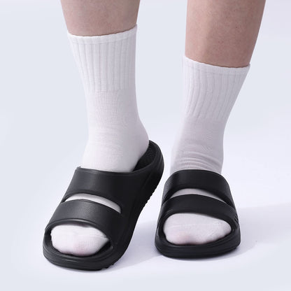 Litfun Slide Sandals for Women, Thick Sole Non-Slip Slide Slippers with Arch Support