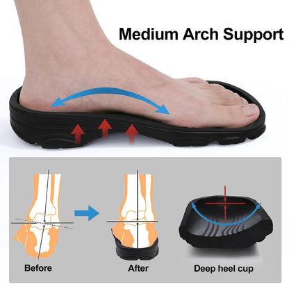 Litfun Unisex Garden Clogs Shoes with Arch Support Soft Slip-on Sandals for Women and Men