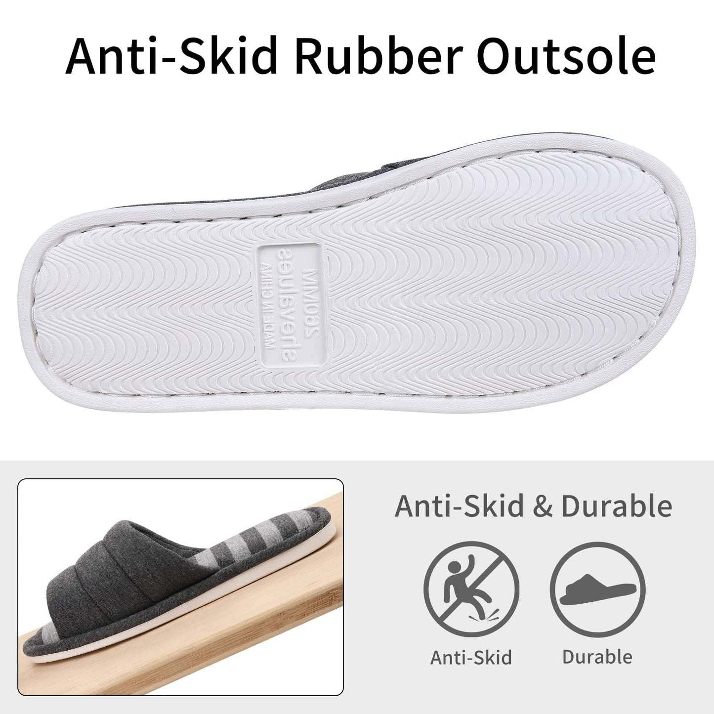 Litfun Women's Slide Slippers Open Toe House Slippers for Women House Shoes