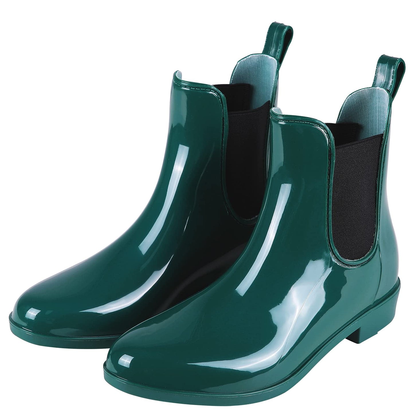 Litfun Women's Short Ankle Rain Boots Lightweight Chelsea Booties Rubber Waterproof Garden Rain Boots for Women