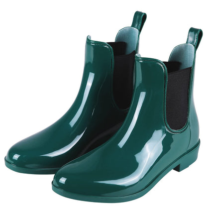 Litfun Women's Short Ankle Rain Boots Lightweight Chelsea Booties Rubber Waterproof Garden Rain Boots for Women
