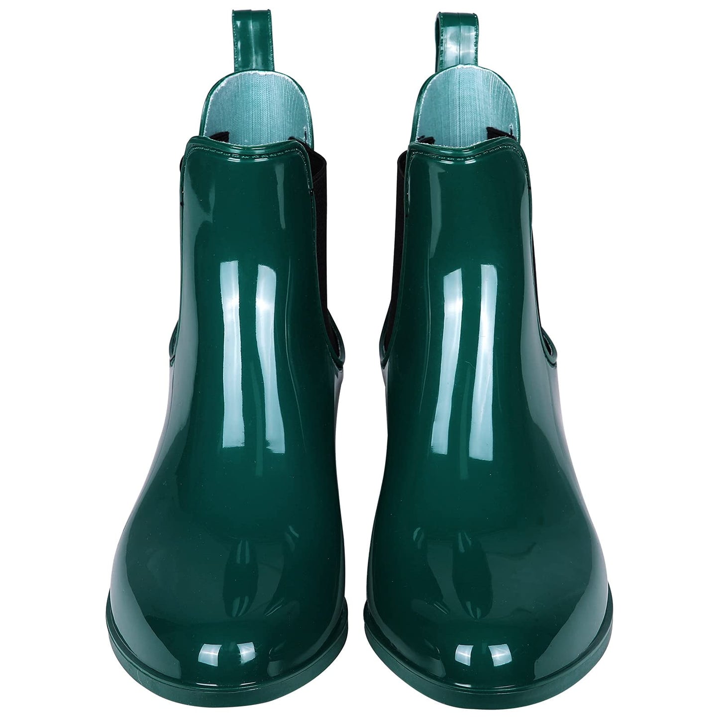 Litfun Women's Short Ankle Rain Boots Lightweight Chelsea Booties Rubber Waterproof Garden Rain Boots for Women