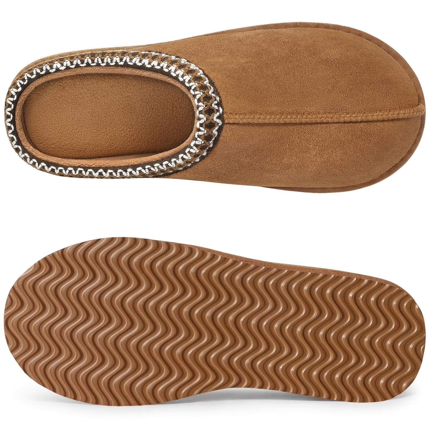 Litfun Memory Foam Slippers for Women Men Cozy Warm House Shoes Indoor and Outdoor
