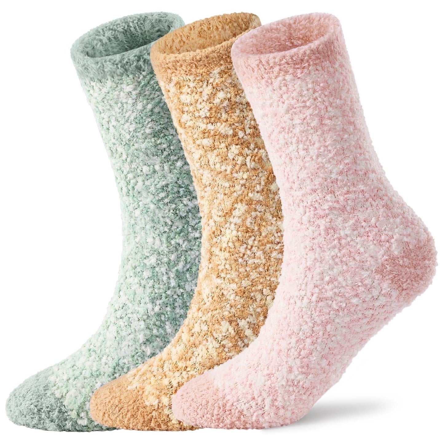Litfun Fuzzy Socks for Women, 3 Pairs Winter Warm Fluffy Socks Plush Slipper Socks