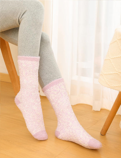Litfun Fuzzy Socks for Women, 3 Pairs Winter Warm Fluffy Socks Plush Slipper Socks