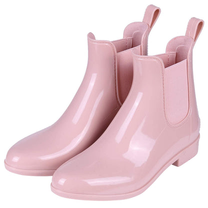 Litfun Women's Short Ankle Rain Boots Lightweight Chelsea Booties Rubber Waterproof Garden Rain Boots for Women