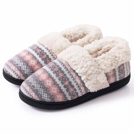 Litfun Women's Memory Foam House Shoes Warm Comfy Fuzzy House Slippers