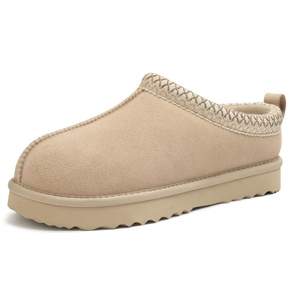 Litfun Fuzzy Slippers for Women Genuine Suede Fluffy Winter House Slipper House Shoes