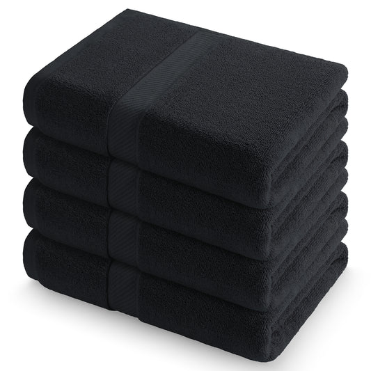 decorUhome Pack of 4 Bath Towels 27 x 55 Inches