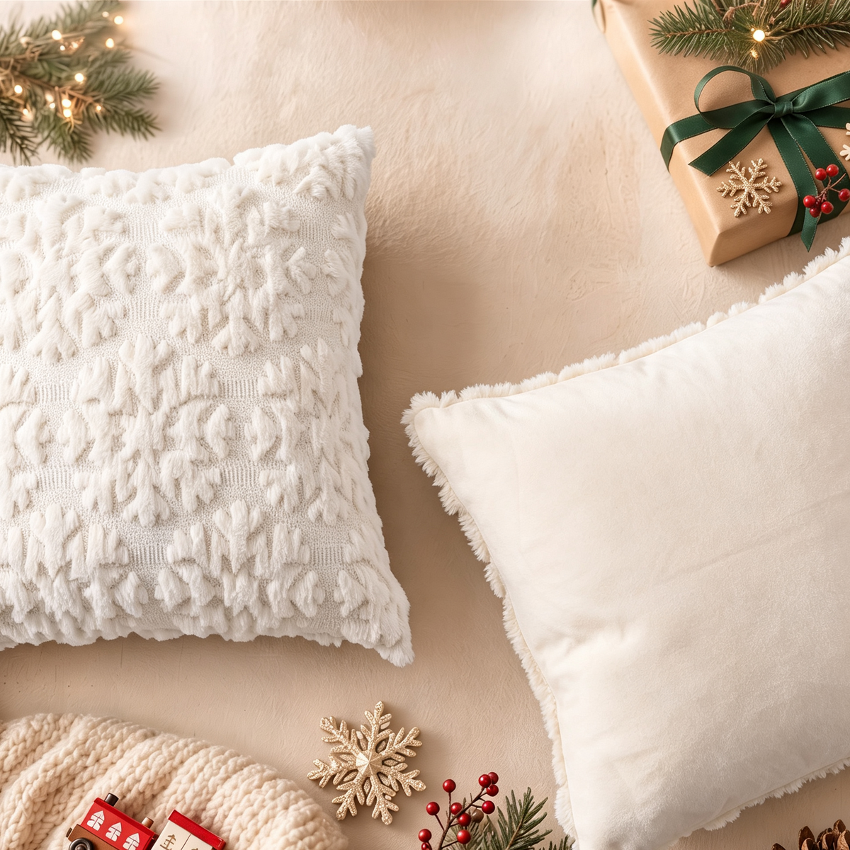 decorUhome Christmas Throw Pillow Covers