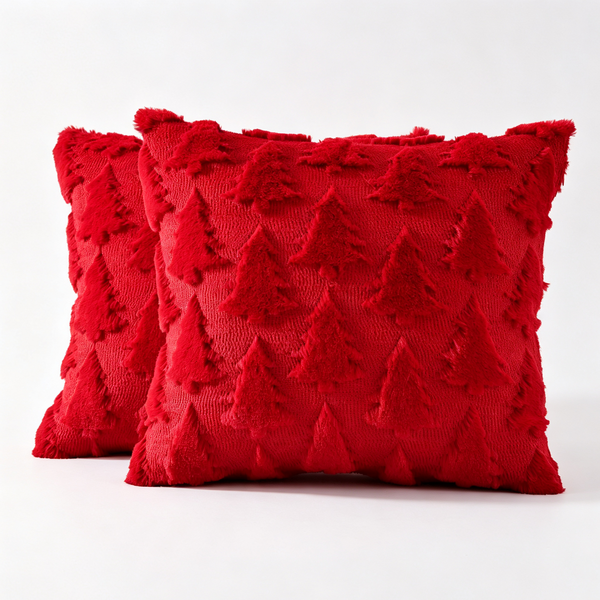 decorUhome Christmas Soft Plush Faux Wool Couch Pillow Cover