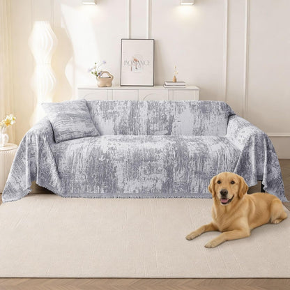 decorUhome Sofa cover for 3-Cushion Couch