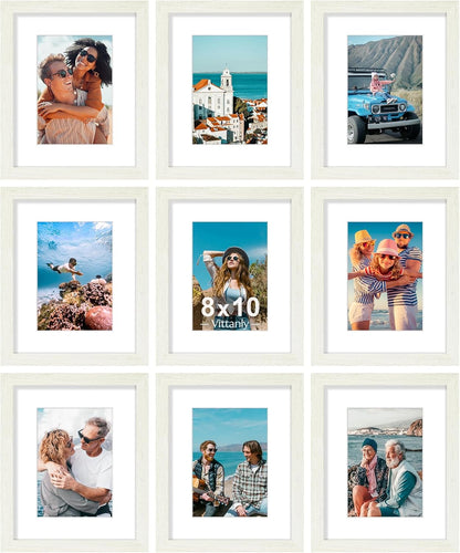 decorUhome 8x10 Black Picture Frame Set of 9