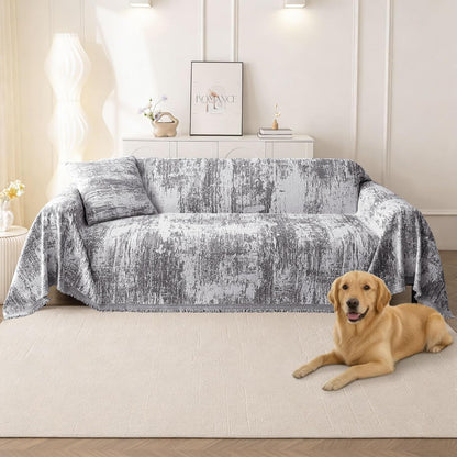 decorUhome Sofa cover for 3-Cushion Couch