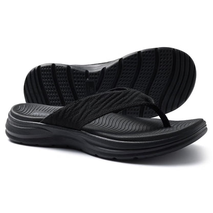 Comwarm Sport Flip Flops for Women, Comfortable Walking House Thong Sandals Slippers for Summer