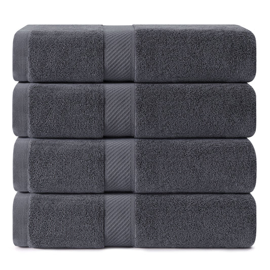 Simmore 100% Cotton Pack of 4 Bath Towels