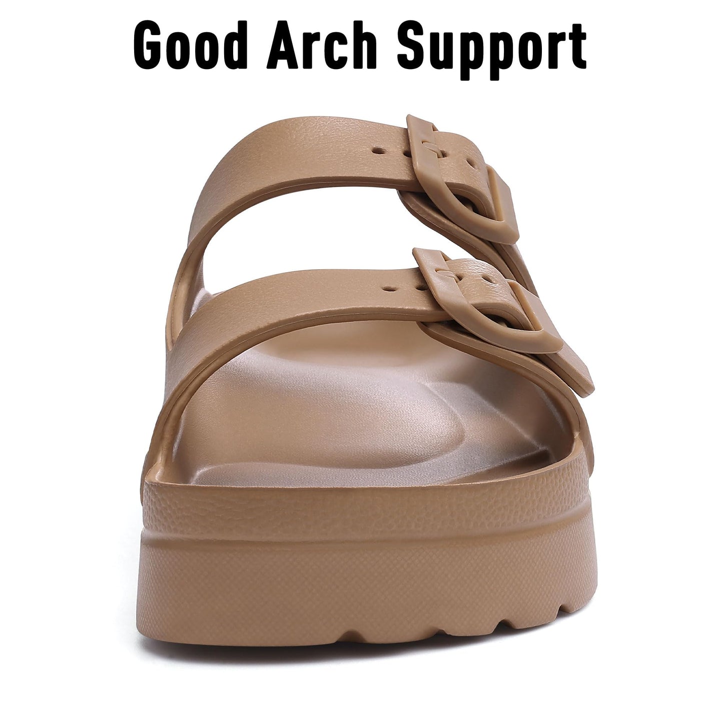 Goosecret Women's Comfortable Arch Support Walking Platform Sandals