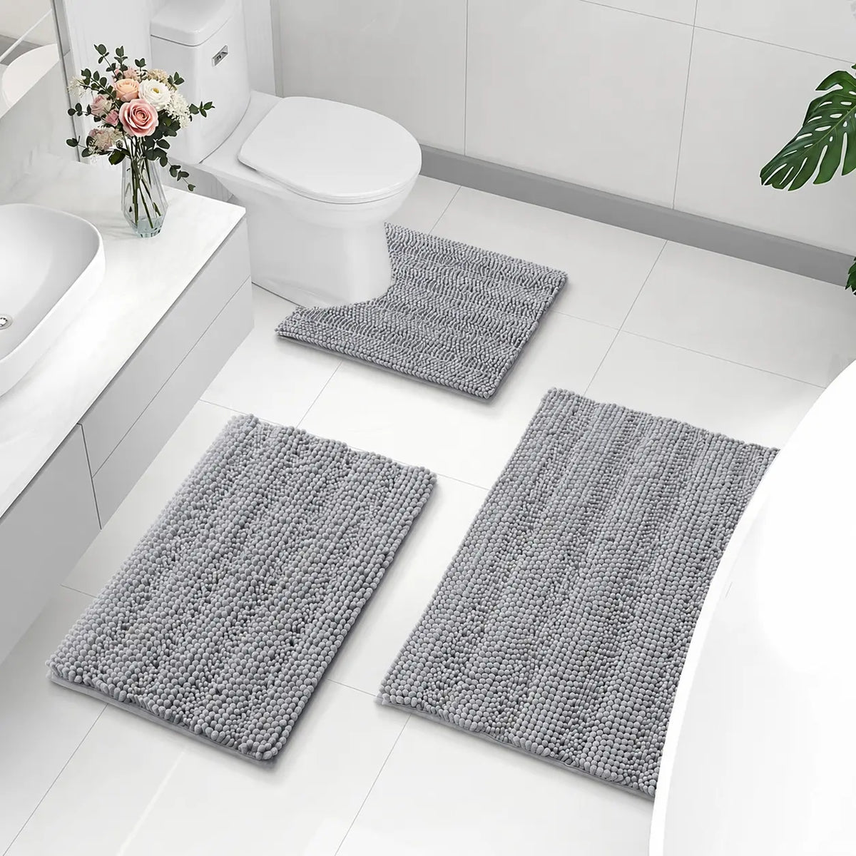 Buganda Chenille Bathroom Rug