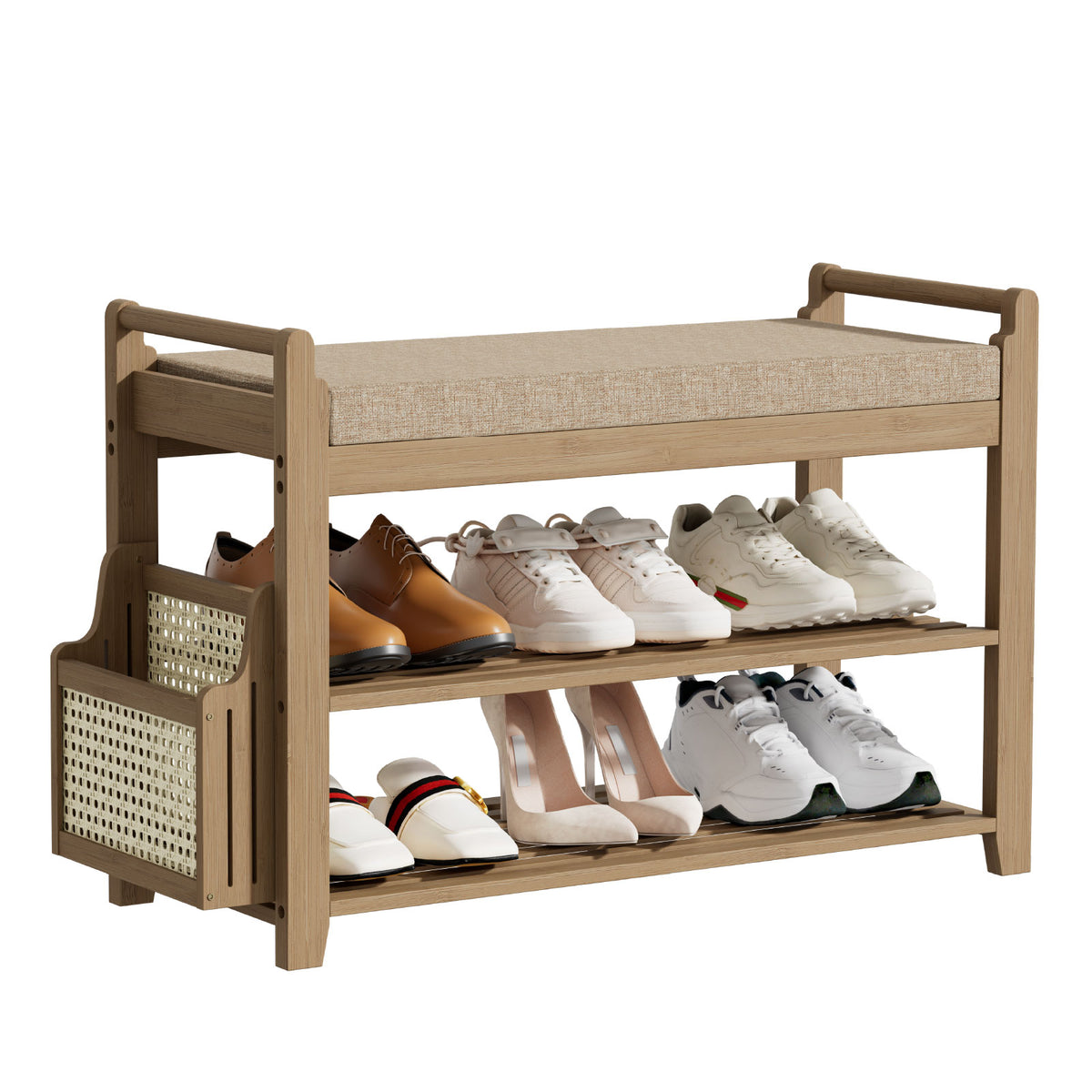 Smiry Shoe Bench with Cushion