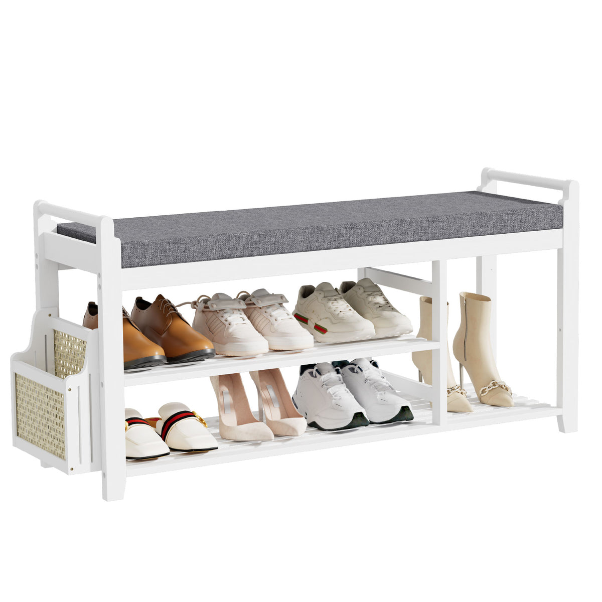 Smiry Shoe Bench with Cushion